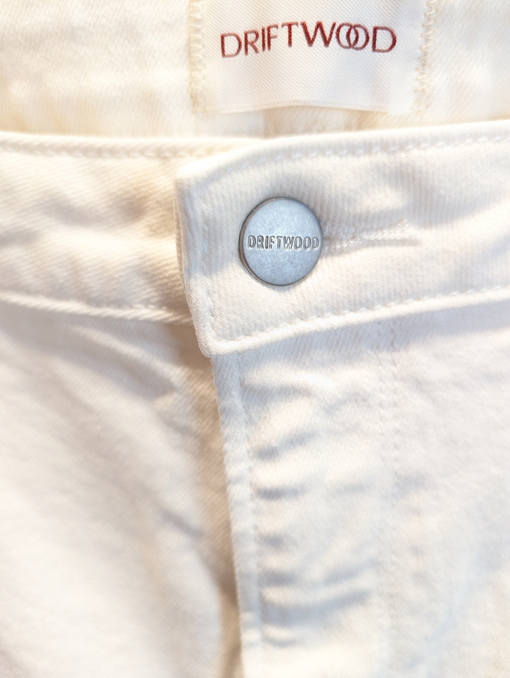 Driftwood Driftwood Off white Jeans Colette Embroidered Crop Jean Size 18 EUC - Picture 7 of 12
